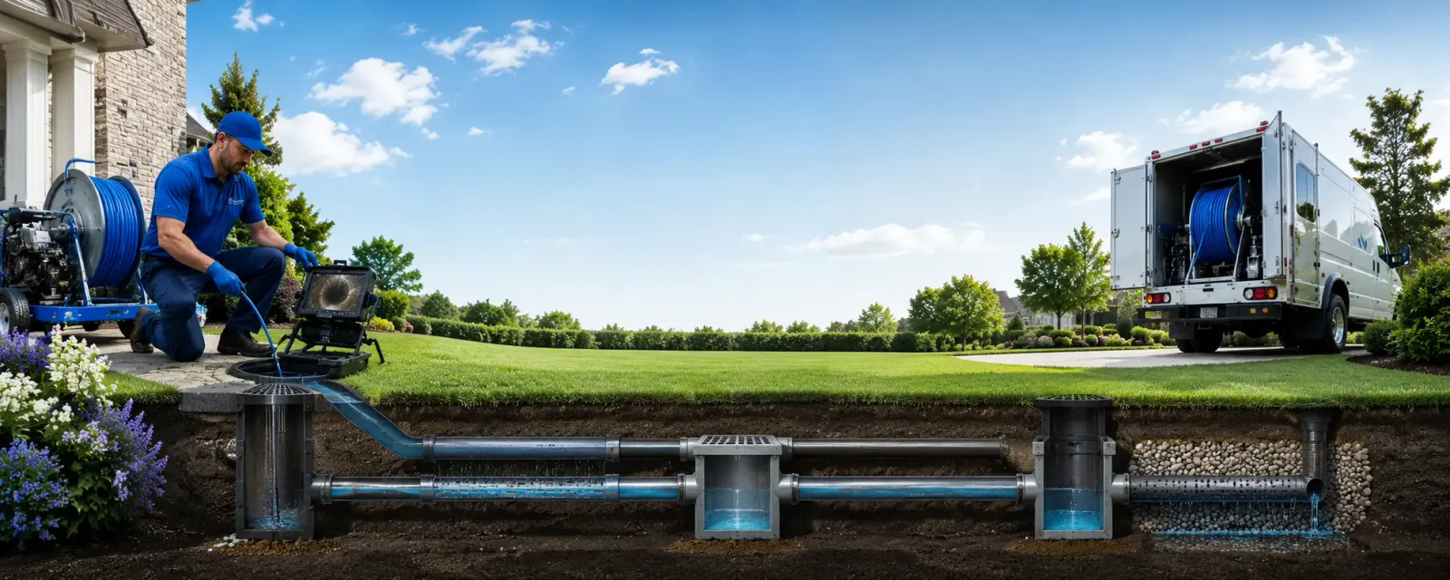 Outdoor drain cleaning information for Westphalia, MI